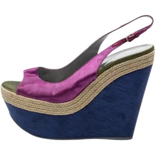 Pre-owned Fabric sandals , female, Sizes: 8 UK - Sergio Rossi Pre-owned - Modalova