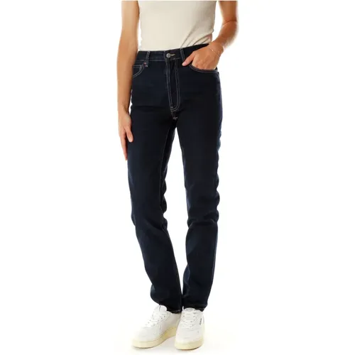 High Waist Tapered Fit Jeans , Damen, Größe: W26 L32 - Nudie Jeans - Modalova