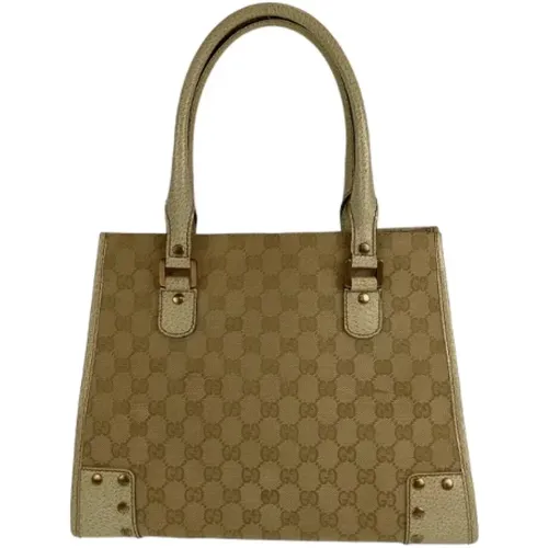 Pre-owned Tote Bags, female, , Size: ONE SIZE Pre-owned Canvas gucci-bags - Gucci Vintage - Modalova