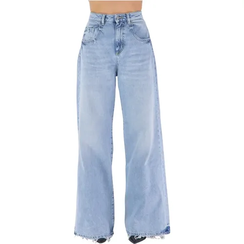 Wide Denim Jeans for Women , female, Sizes: W27, W26, W28, W24, W25 - Icon Denim - Modalova
