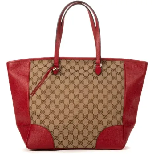 Pre-owned Tote Bags, female, , Size: ONE SIZE Pre-owned Canvas handbags - Gucci Vintage - Modalova