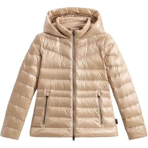 Gepolsterte Steppjacke , Damen, Größe: L - Woolrich - Modalova