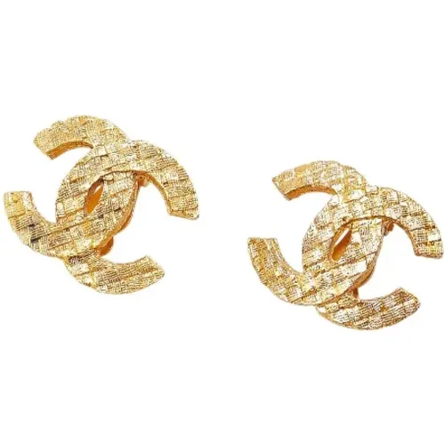 Pre-owned Jewellery, female, , Size: ONE SIZE Pre-owned Metal earrings - Chanel Vintage - Modalova