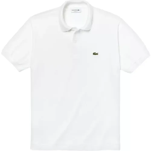 Weißes Krokodil Polo Shirt , Herren, Größe: M - Lacoste - Modalova