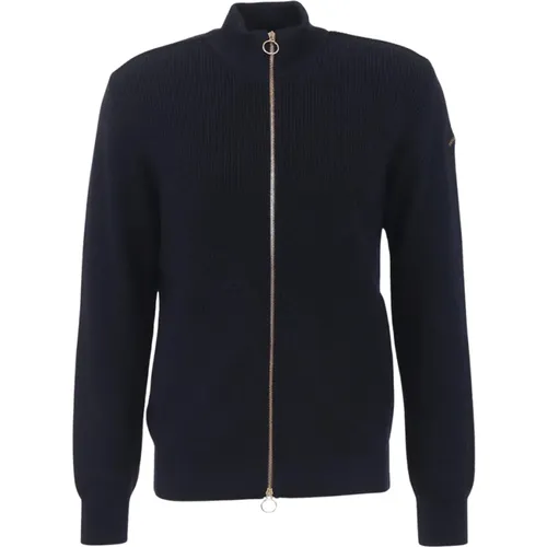 Woll-Zip-Pullover Navy Blau , Herren, Größe: S - PAUL & SHARK - Modalova