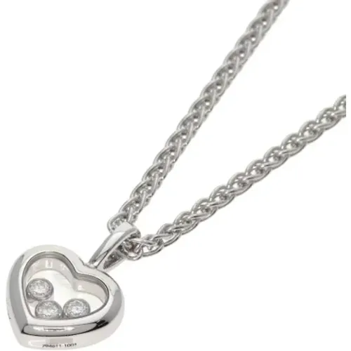 Pre-owned Jewellery, female, , Size: ONE SIZE Pre-owned White Gold necklaces - Chopard Pre-owned - Modalova