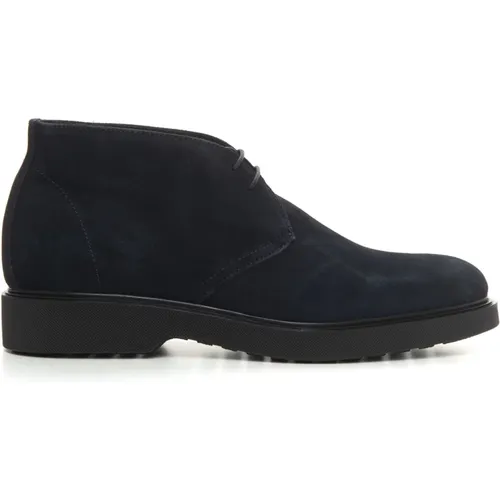 Suede Ankle Boots Non-Slip Rubber Sole , male, Sizes: 10 UK, 9 1/2 UK, 12 UK - Marechiaro 1962 - Modalova