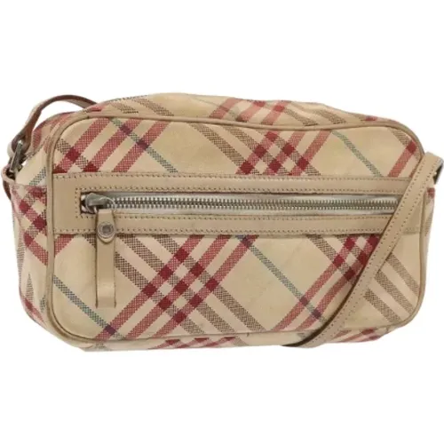 Pre-owned Cross Body Bags, female, , Size: ONE SIZE Pre-owned Canvas shoulder-bags - Burberry Vintage - Modalova