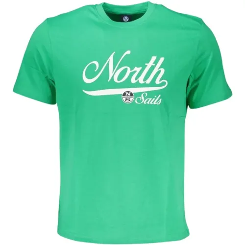 Gedrucktes Logo Kurzarm-Tee , Herren, Größe: XL - North Sails - Modalova