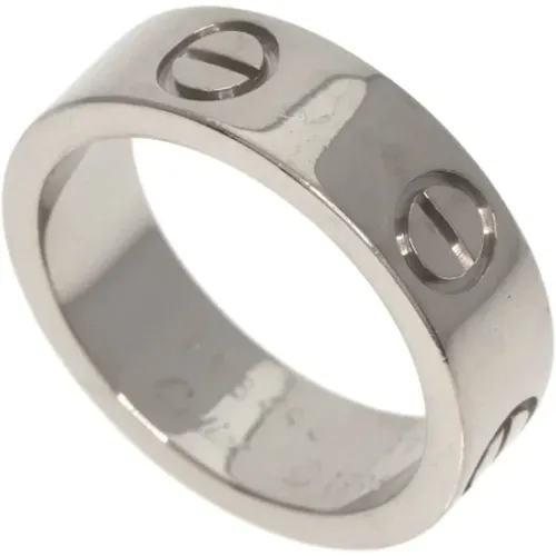 Pre-owned Jewellery, female, , Size: ONE SIZE Pre-owned White Gold rings - Cartier Vintage - Modalova