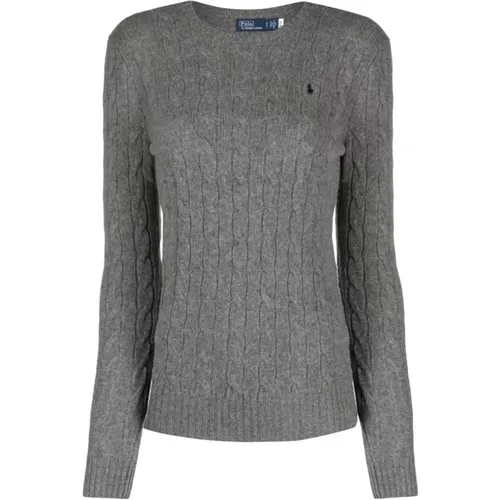 Grey Sweater with Polo Pony Logo , female, Sizes: XS, S, L, M - Ralph Lauren - Modalova