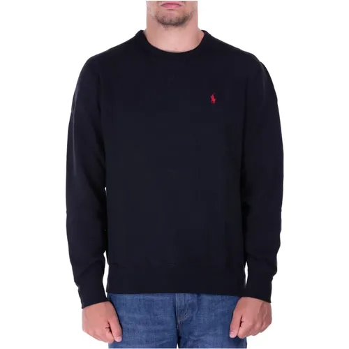 Schwarzer Sweatshirt 60% Baumwolle 40% Polyester , Herren, Größe: 2XL - Polo Ralph Lauren - Modalova