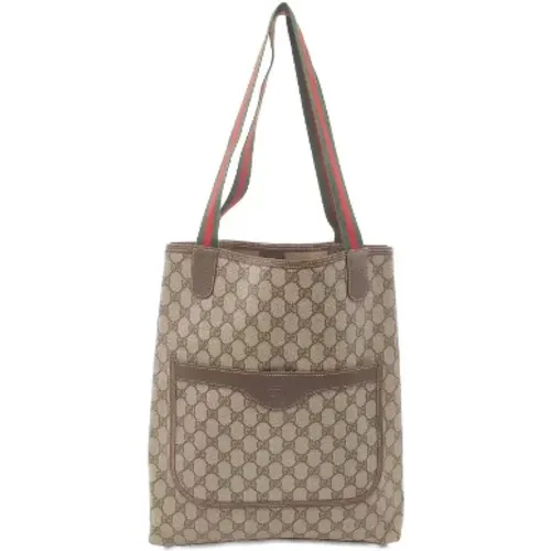 Pre-owned Tote Bags, female, , Size: ONE SIZE Pre-owned Canvas gucci-bags - Gucci Vintage - Modalova