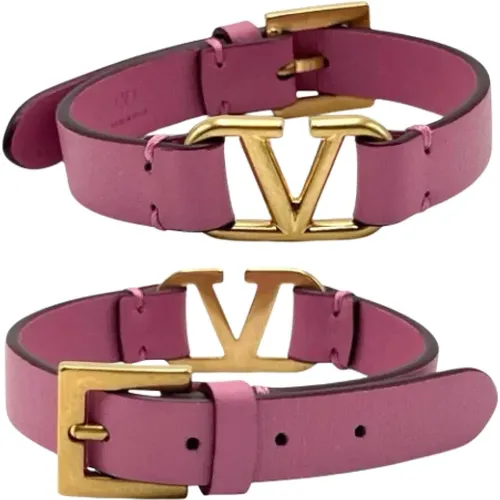 Pre-owned Leather bracelets , female, Sizes: ONE SIZE - Valentino Vintage - Modalova