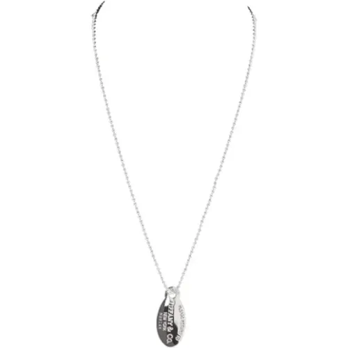 Pre-owned Jewellery, unisex, , Size: ONE SIZE Pre-owned Silver necklaces - Tiffany & Co. Pre-owned - Modalova