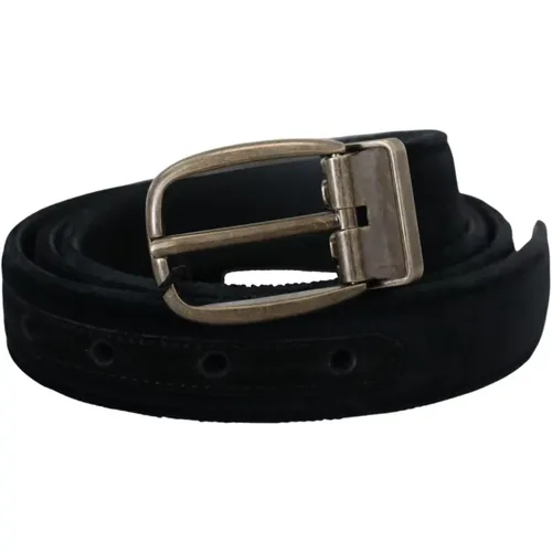 Belts, male, , Size: 95 CM Elegant Leather Belt - Dolce & Gabbana - Modalova