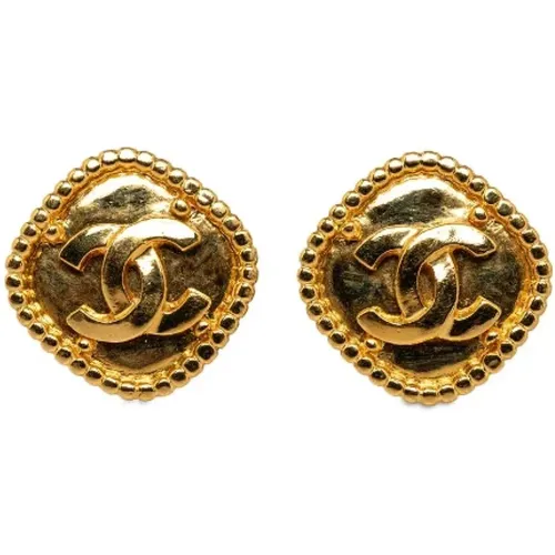 Pre-owned Jewellery, female, , Size: ONE SIZE Pre-owned Metal earrings - Chanel Vintage - Modalova