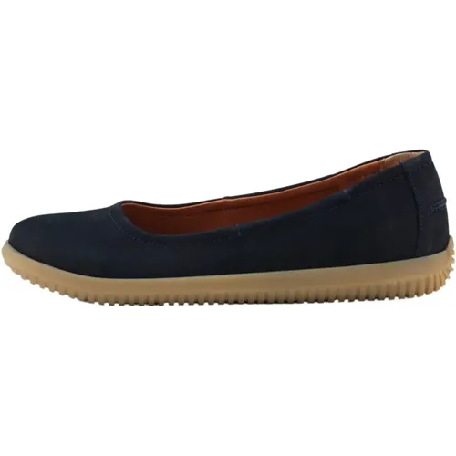 Marie Ballerina Nubuck Navy - Nature Footwear - Modalova