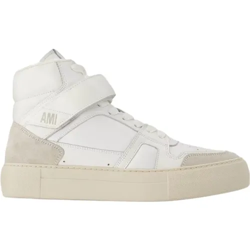 Sneakers, unisex, , Size: 10 US Leather High-Top ADC Sneakers - Ami Paris - Modalova