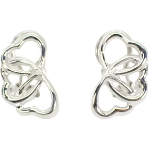 Pre-owned Jewellery, female, , Size: ONE SIZE Pre-owned Silver earrings - Tiffany & Co. Pre-owned - Modalova