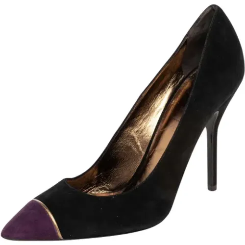 Pre-owned Pumps, female, , Size: 11 US Pre-owned Suede heels - Yves Saint Laurent Vintage - Modalova