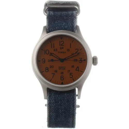 Watches, male, , Size: ONE SIZE Textile Strap Analog Quartz Watch - Timex - Modalova