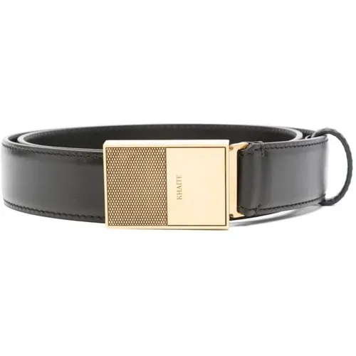 Belts, female, , Size: 85 CM Logo-engraved Buckle Belt - Khaite - Modalova