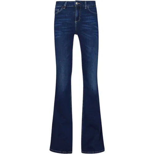 Flare Leg Jeans mit Elastischem Bund , Damen, Größe: W30 - Liu Jo - Modalova