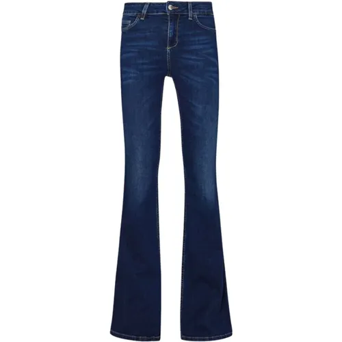 Flare Leg Jeans mit Elastischem Bund , Damen, Größe: W31 - Liu Jo - Modalova