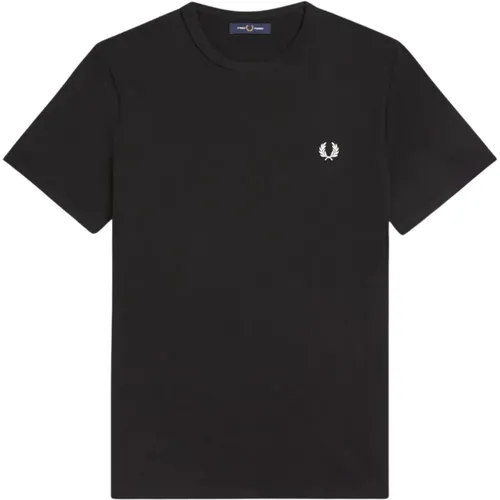 Schwarzes Ringer T-Shirt Fred Perry - Fred Perry - Modalova