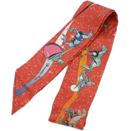 Pre-owned Scarves, female, , Size: ONE SIZE Pre-owned Silk scarves - Hermès Vintage - Modalova