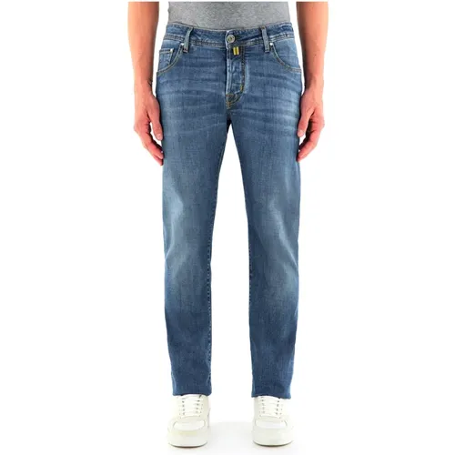 Blaue Denim-Jeans , Herren, Größe: W32 - Jacob Cohën - Modalova