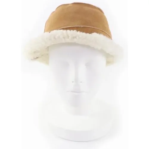 Pre-owned Accessories, female, , Size: ONE SIZE Pre-owned Leather Hat - Loewe Pre-owned - Modalova