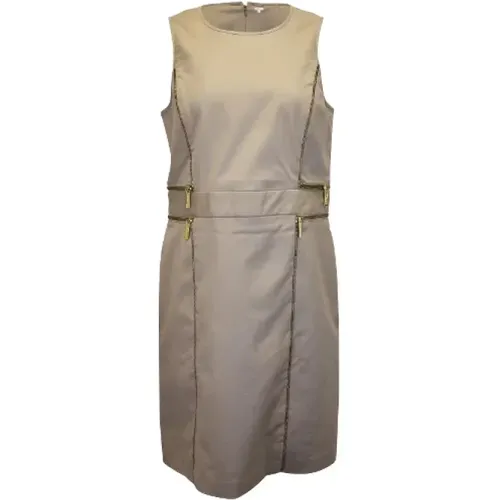 Cotton Dress with Zipper Detail , female, Sizes: 2XL - Michael Kors Pre-owned - Modalova