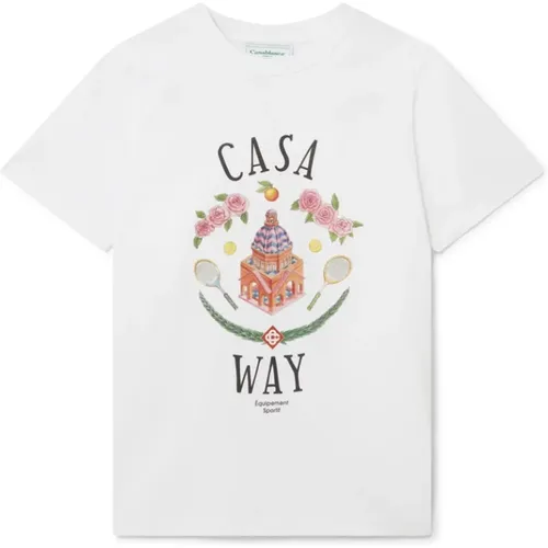 T-Shirts, male, , Size: M Casa Way T-Shirt - Casablanca - Modalova