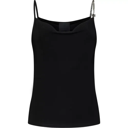 Top with White/Blue Accents , female, Sizes: M, S, XS - Givenchy - Modalova