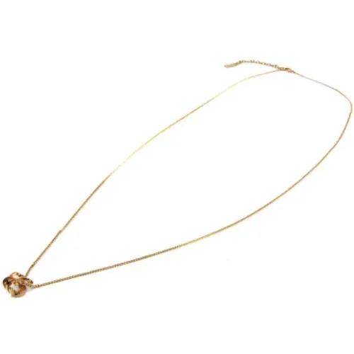 Pre-owned Jewellery, female, , Size: ONE SIZE Pre-owned Metal necklaces - Yves Saint Laurent Vintage - Modalova