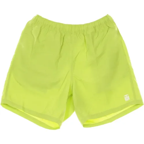 Casual Shorts, male, , Size: S Lightweight Elastic Waist Shorts Key Lime - Obey - Modalova