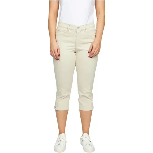 Klassische Cropped Hose New Kitt , Damen, Größe: L - 2-Biz - Modalova