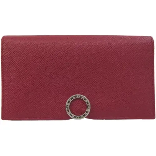 Pre-owned Wallets, female, , Size: ONE SIZE Pre-owned Leather wallets - Bvlgari Vintage - Modalova