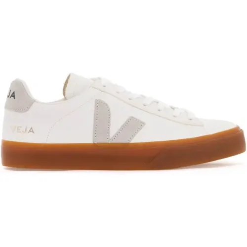 Chromefreie Campo Sneakers mit Wildleder Monogramm , Damen, Größe: 41 EU - Veja - Modalova