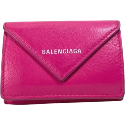 Pre-owned Wallets, female, , Size: ONE SIZE Pre-owned Leather wallets - Balenciaga Vintage - Modalova