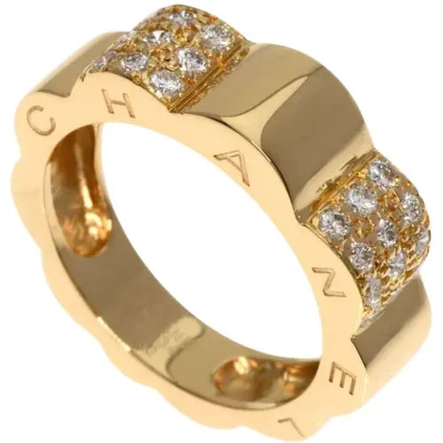 Pre-owned Jewellery, female, , Size: ONE SIZE Pre-owned Gold rings - Chanel Vintage - Modalova