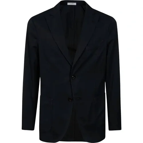 Blazers, male, , Size: XL Dark Cotton Slim Fit Suit - Boglioli - Modalova