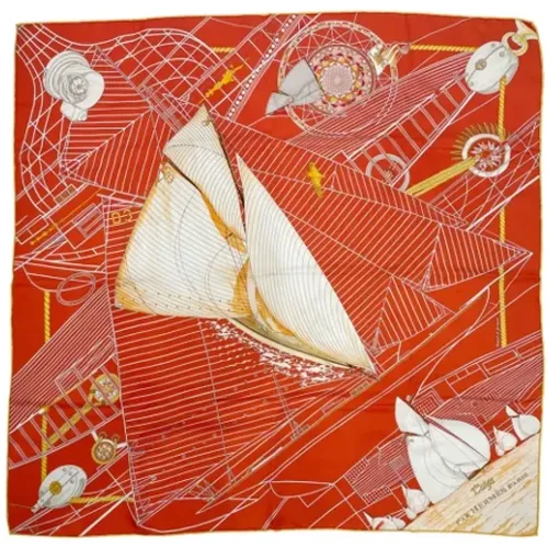 Pre-owned Scarves, female, , Size: ONE SIZE Pre-owned Silk scarves - Hermès Vintage - Modalova