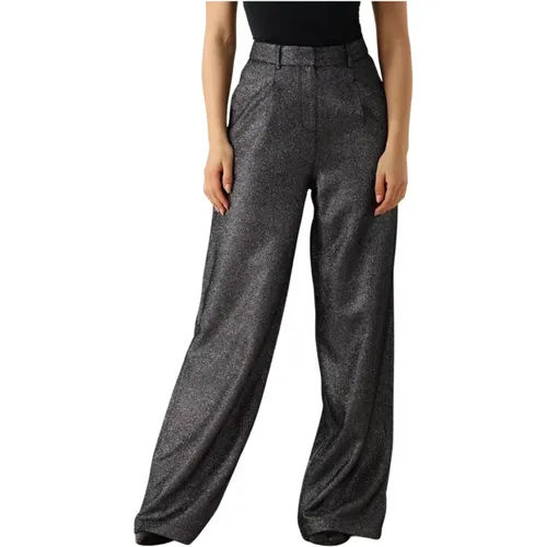 Silber Glitzer Hose Puyo , Damen, Größe: L - Ibana - Modalova