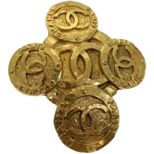 Pre-owned Jewellery, female, , Size: ONE SIZE Pre-owned Metal brooches - Chanel Vintage - Modalova