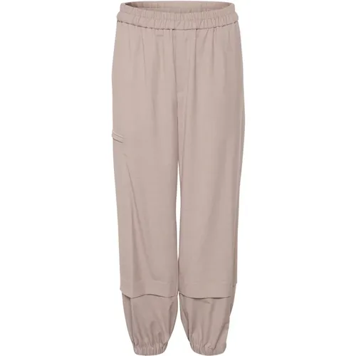 Relaxed Fit Cargo Pants Clay Melange , female, Sizes: M - InWear - Modalova