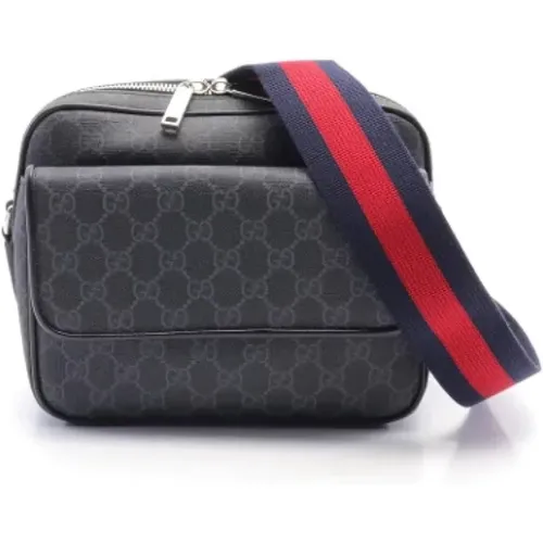 Pre-owned Cross Body Bags, male, , Size: ONE SIZE Pre-owned Leather shoulder-bags - Gucci Vintage - Modalova