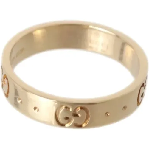 Pre-owned Jewellery, female, , Size: ONE SIZE Pre-owned Gold rings - Gucci Vintage - Modalova